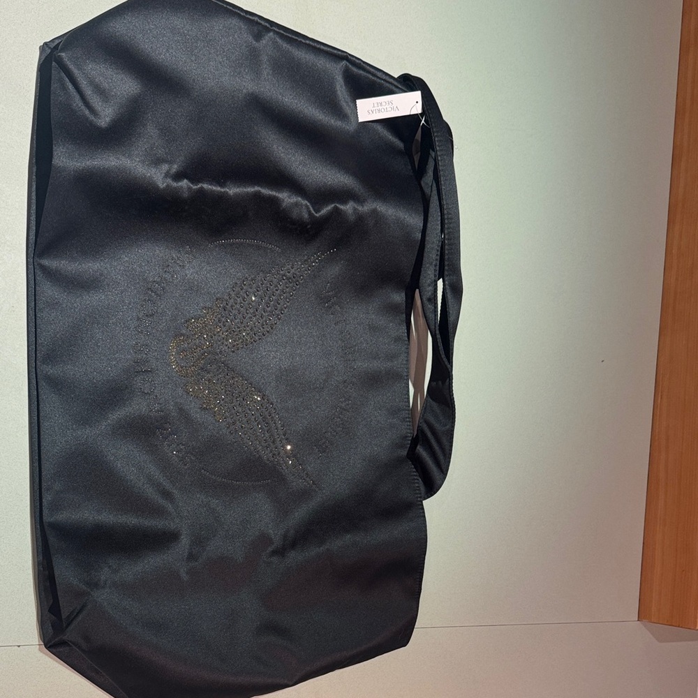 Black silk Victoria secrets fashion show 2025 limited edition black Bag